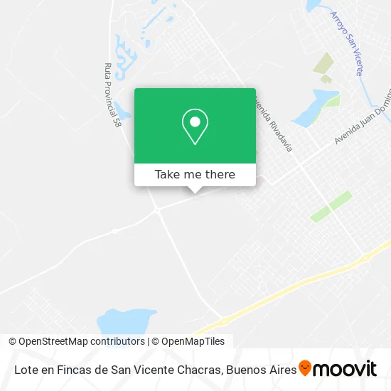 Mapa de Lote en Fincas de San Vicente Chacras