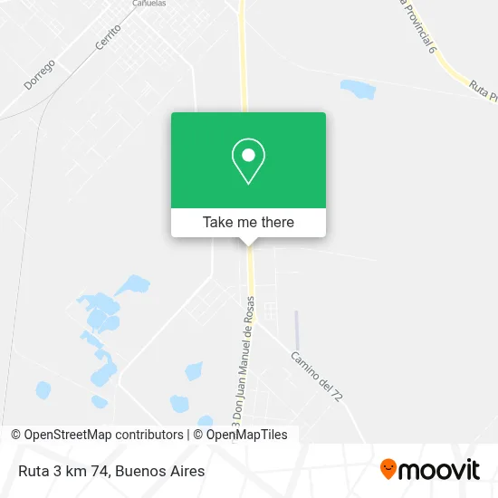 Ruta 3 km 74 map