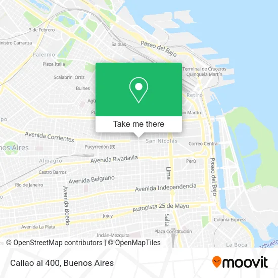 Mapa de Callao al 400
