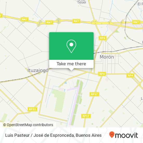 Luis Pasteur / José de Espronceda map
