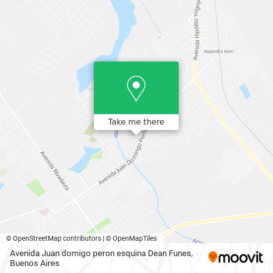 Mapa de Avenida Juan domigo peron esquina Dean Funes