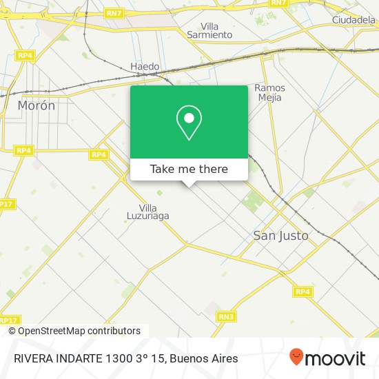 RIVERA INDARTE 1300 3º 15 map