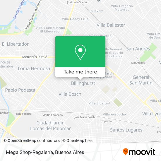 Mega Shop-Regalería map