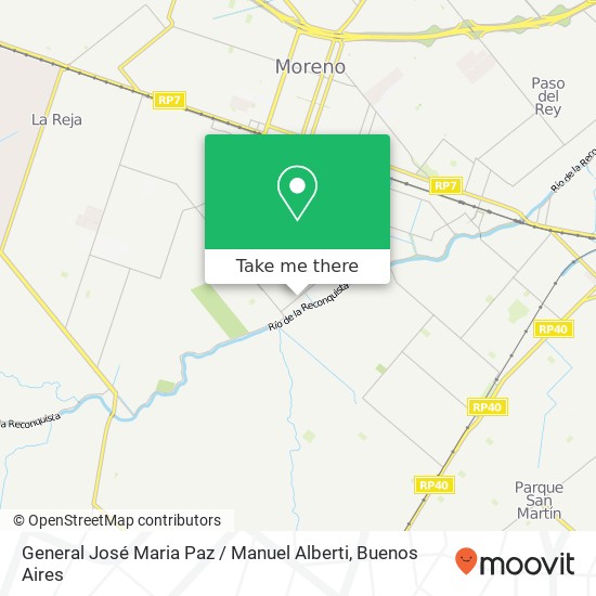 General José Maria Paz / Manuel Alberti map