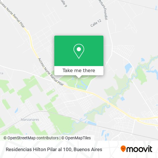 Residencias Hilton Pilar al 100 map