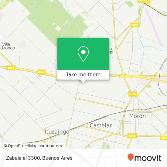 Zabala al 3300 map