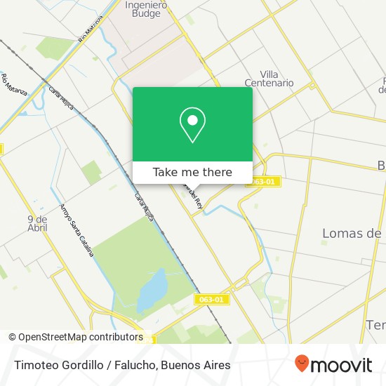 Timoteo Gordillo / Falucho map