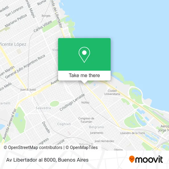 Mapa de Av Libertador al 8000