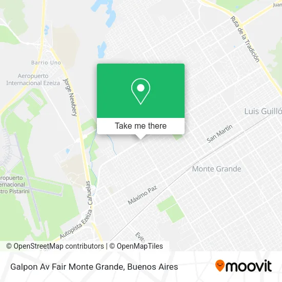 Mapa de Galpon Av  Fair  Monte Grande