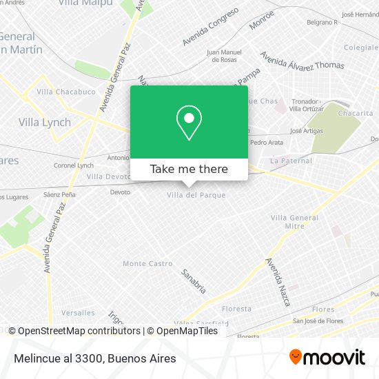 Melincue al 3300 map