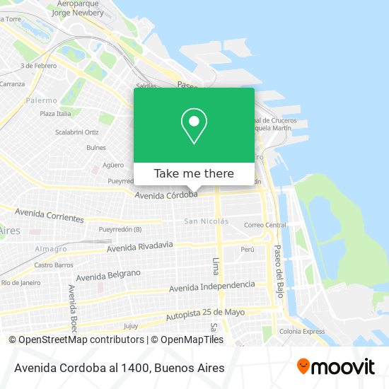 Avenida Cordoba al 1400 map