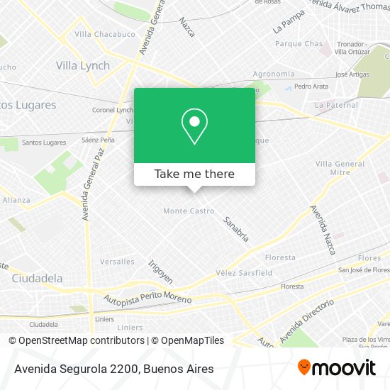 Avenida Segurola 2200 map