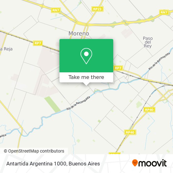 Antartida Argentina  1000 map