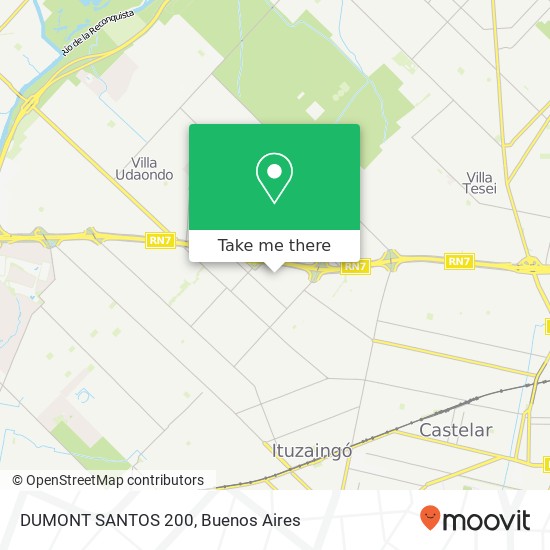 DUMONT  SANTOS 200 map