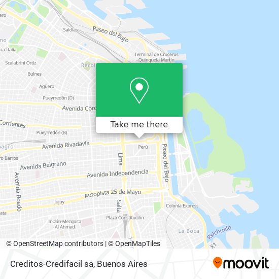 Mapa de Creditos-Credifacil sa