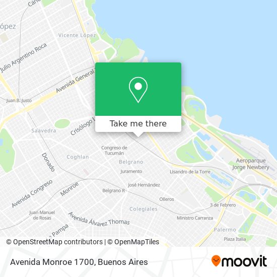 Avenida Monroe 1700 map