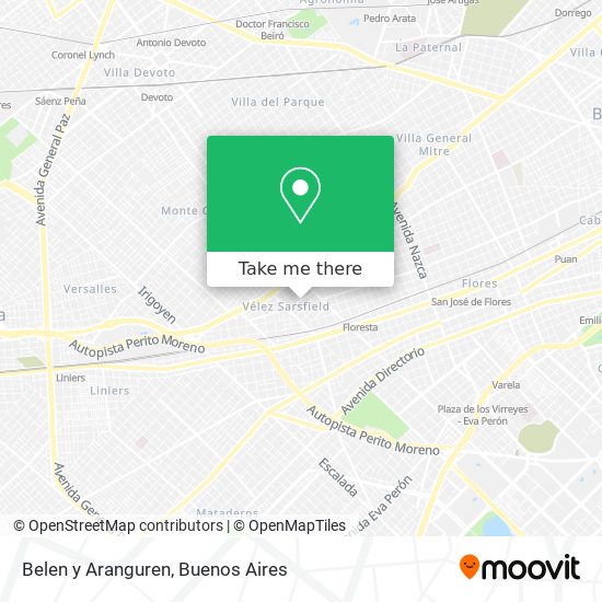 Belen y Aranguren map