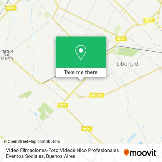 Mapa de Video Filmaciones-Foto Videos Nico Profesionales Eventos Sociales