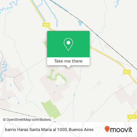 Mapa de barrio Haras Santa Maria al 1000