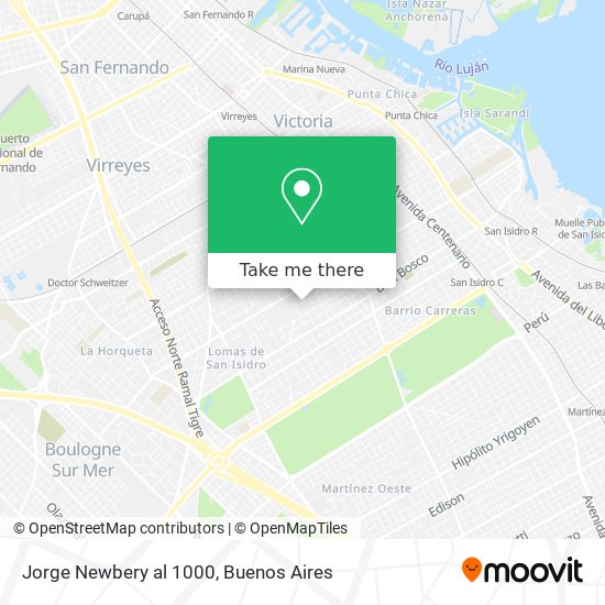Jorge Newbery al 1000 map