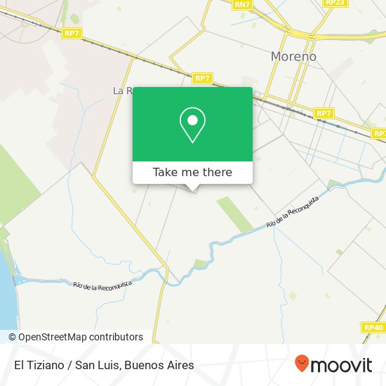 El Tiziano / San Luis map