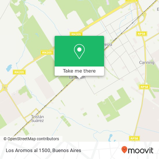 Los Aromos al 1500 map