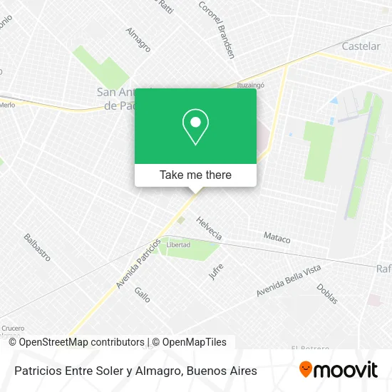 Mapa de Patricios Entre Soler y Almagro