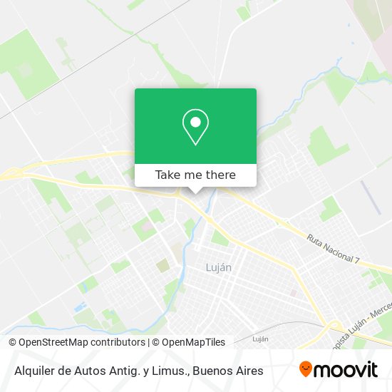 Alquiler de Autos Antig. y Limus. map