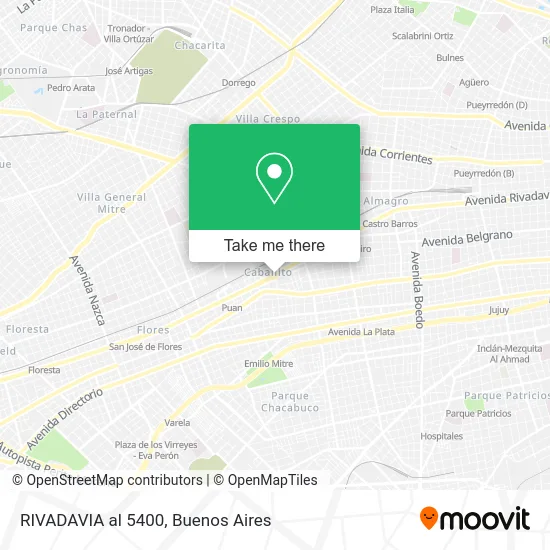 RIVADAVIA al 5400 map