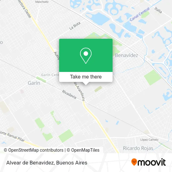 Mapa de Alvear de Benavidez