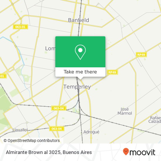 Almirante  Brown  al 3025 map