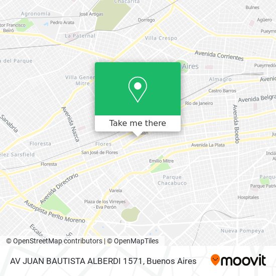 AV JUAN BAUTISTA ALBERDI 1571 map