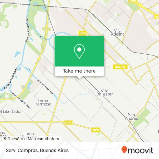 Servi Compras map