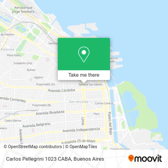 Carlos Pellegrini 1023  CABA map