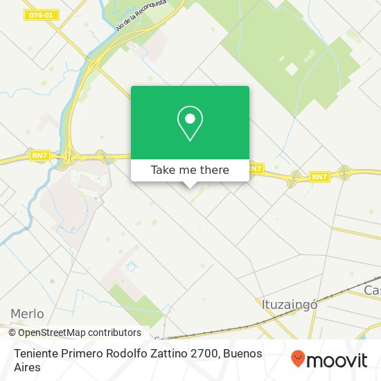 Teniente Primero Rodolfo Zattino 2700 map