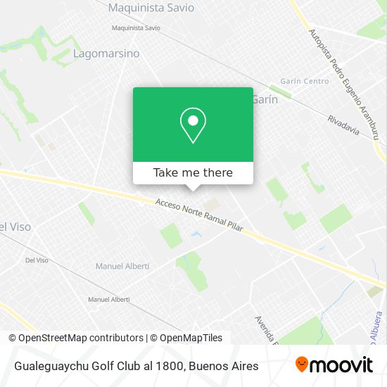 Mapa de Gualeguaychu Golf Club al 1800