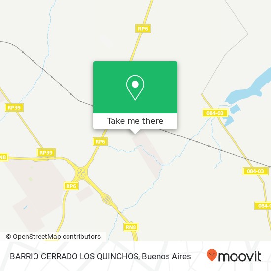 BARRIO CERRADO LOS QUINCHOS map