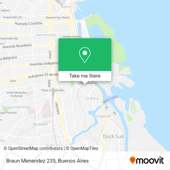 Mapa de Braun Menendez 235