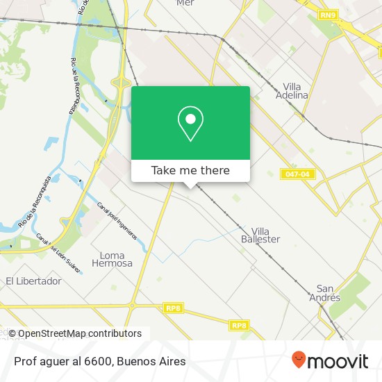 Prof aguer al 6600 map