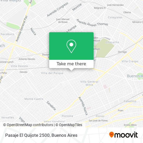 Pasaje El Quijote 2500 map