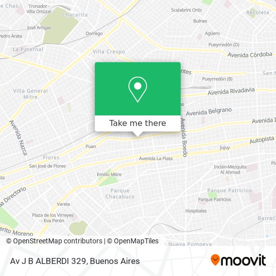 Av  J  B  ALBERDI 329 map