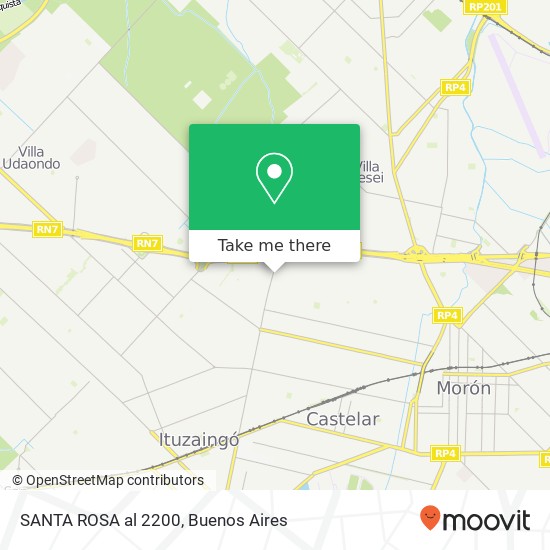 SANTA ROSA al 2200 map