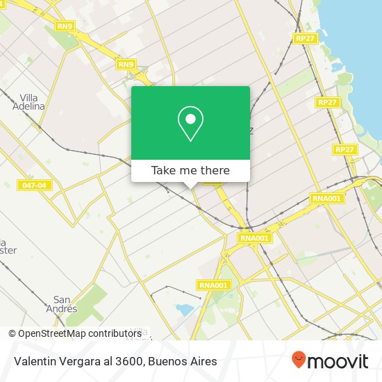 Mapa de Valentin Vergara al 3600