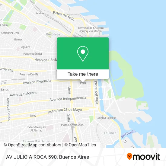 Mapa de AV JULIO A ROCA 590