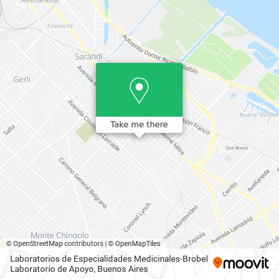 Laboratorios de Especialidades Medicinales-Brobel Laboratorio de Apoyo map