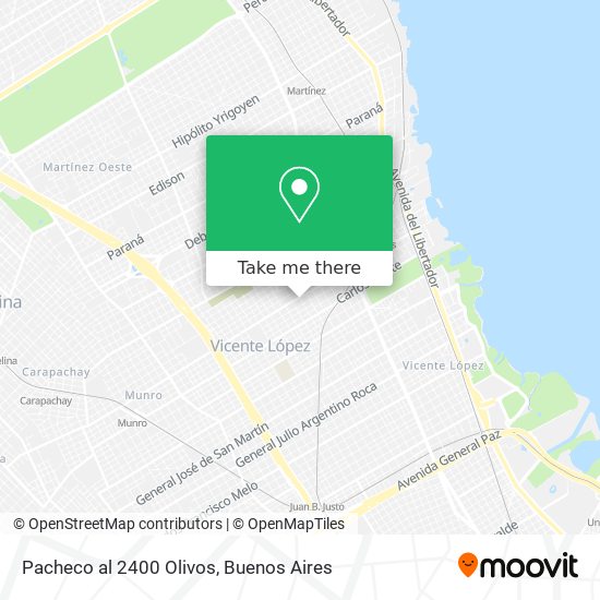 Pacheco al 2400  Olivos map