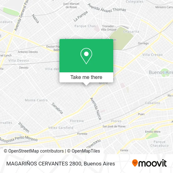 Mapa de MAGARIÑOS CERVANTES 2800