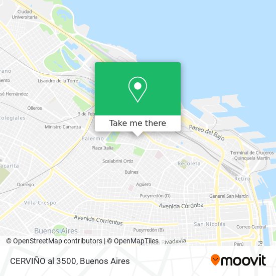 CERVIÑO al 3500 map