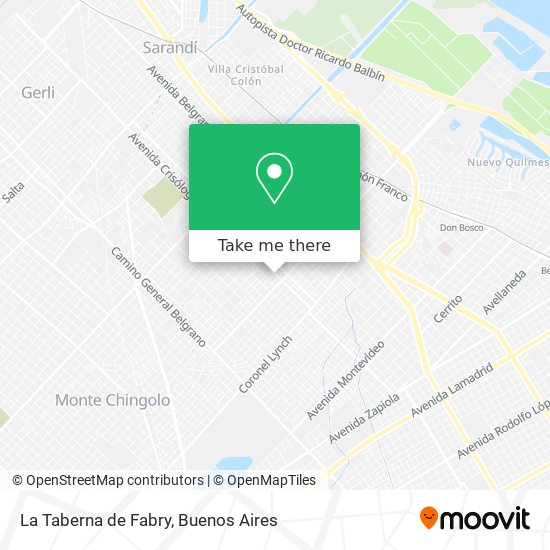 La Taberna de Fabry map