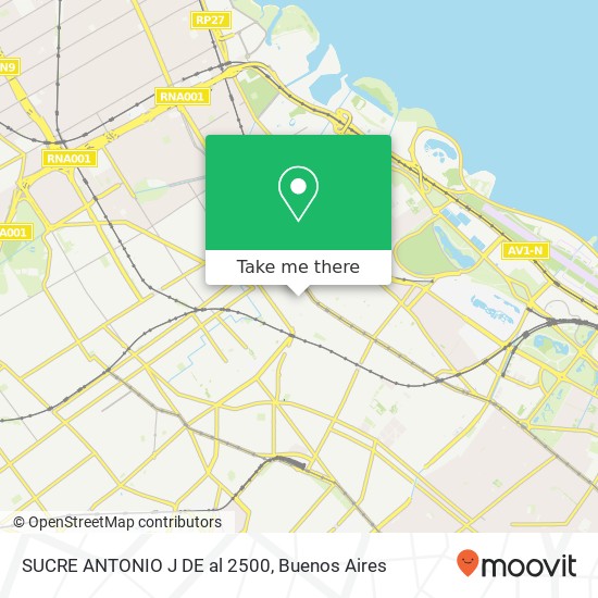 SUCRE  ANTONIO J  DE al 2500 map